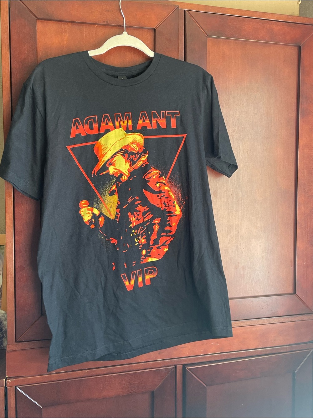 Adam Ant VIP Graphic Concert Band Tee rare Medium